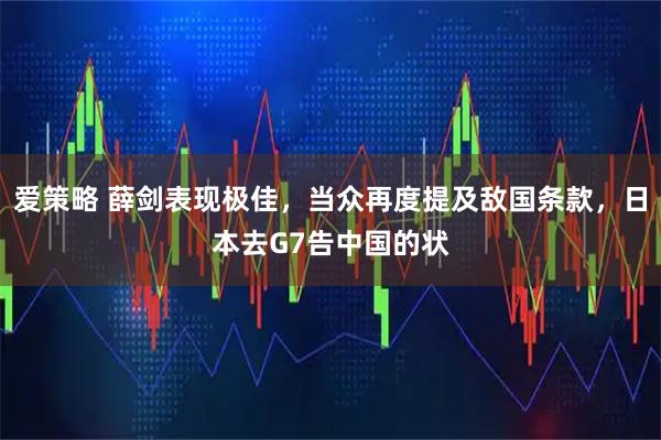 爱策略 薛剑表现极佳，当众再度提及敌国条款，日本去G7告中国的状